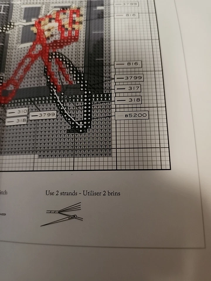 DMC Mouline Special Etoile - Grey And Red Scale - New - Image 4 of 4