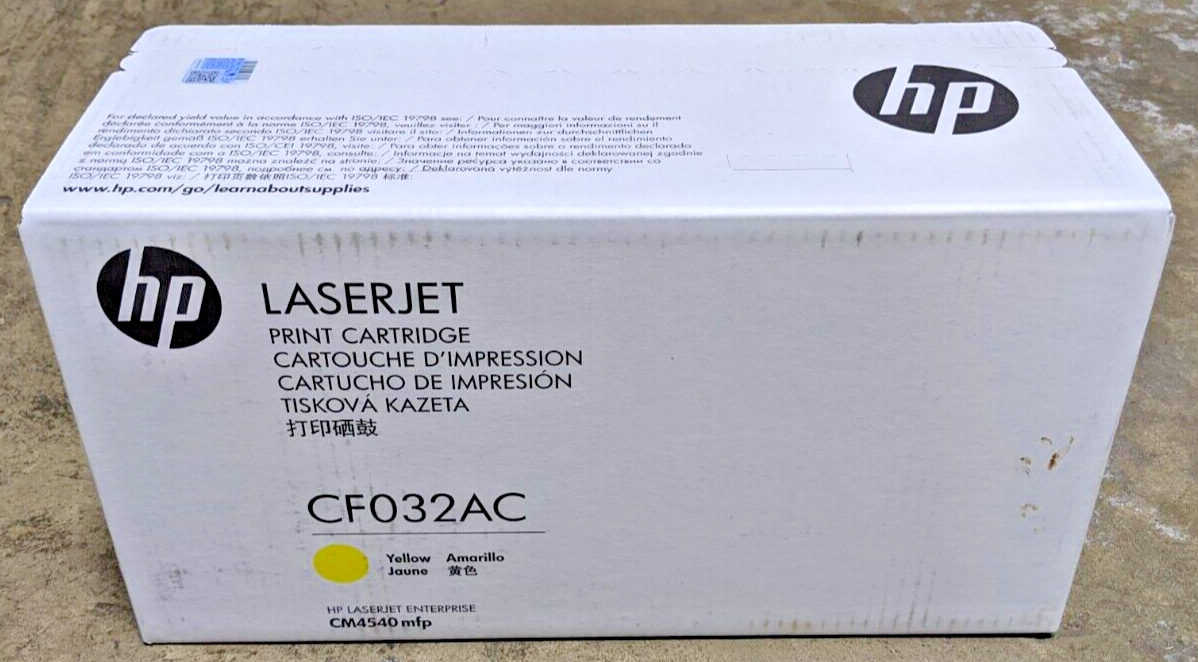 Genuine HP 646A CF032AC Yellow High Yield Toner 12.5K HP LaserJet