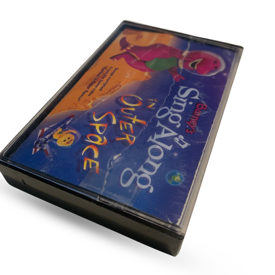 Barney s Sing Along In Outer Space 1999 Cassette RARE HTF READ barney-s-sing-along-in-outer-space-1999-cassette-rare-htf-read