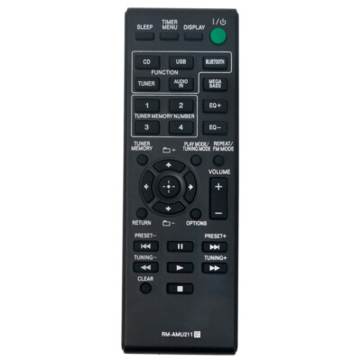 New RM-AMU211 Replace Remote for Sony Hi-Fi System MHC-ECL99BT MHC-ECL77BT
