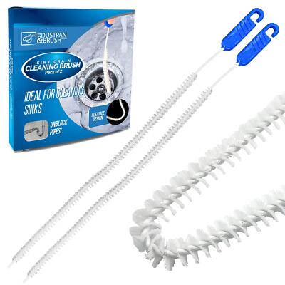 Waschbecken Abfluss Reinigungsbürste Küche Dusche flexibel lang Entsperrer Bad 2er Pack
