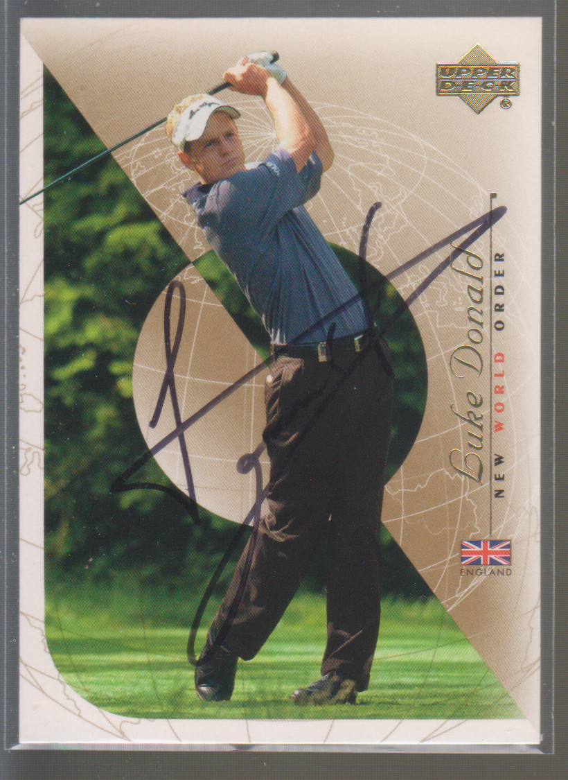 Autographed 2003 Upper Deck Luke Donald NEW WORLD ORDER