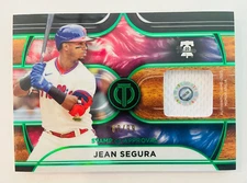 2022 Topps Tribute JEAN SEGURA Stamp of Approval Relics Green #'d /99 Game-Used
