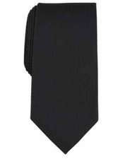 MICHAEL KORS Black Elsen Micro Geo Geometric Silk Blend Neck Tie NEW