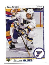PAUL CAVALLINI 1990-91 UPPER DECK CARD NEAR MINT+ CONDITION