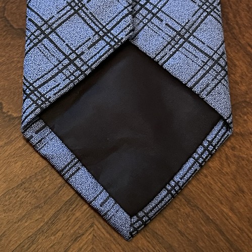 Van Heusen Blue 73% Polyester 27% Viscose Men’s Neck Tie Made In China - Picture 2 of 9