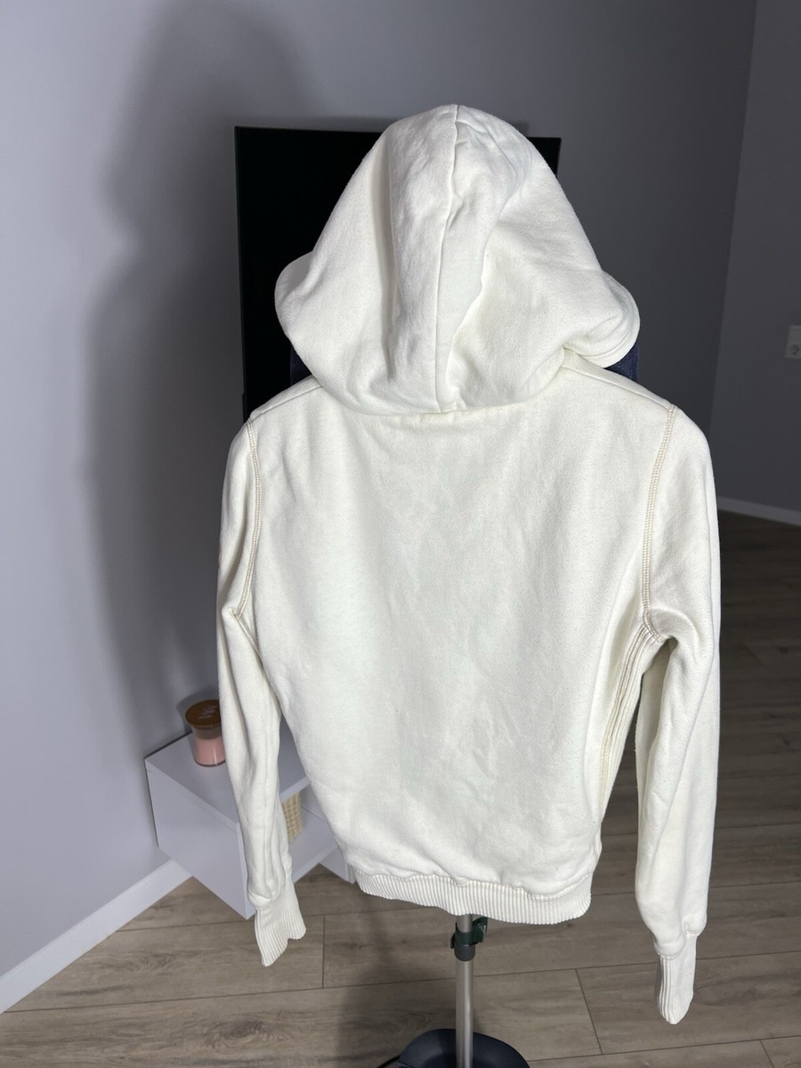 Vintage Fur Hoodie Benetton LGB Style Sweatshirt Y2K Size S