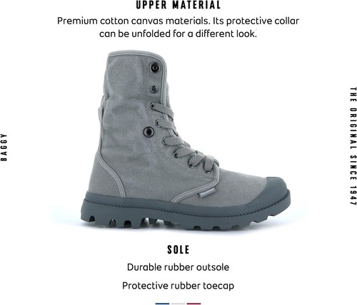 PALLADIUM BAGGY Boots Titanium/High Rise New - 第 3/7 張圖片