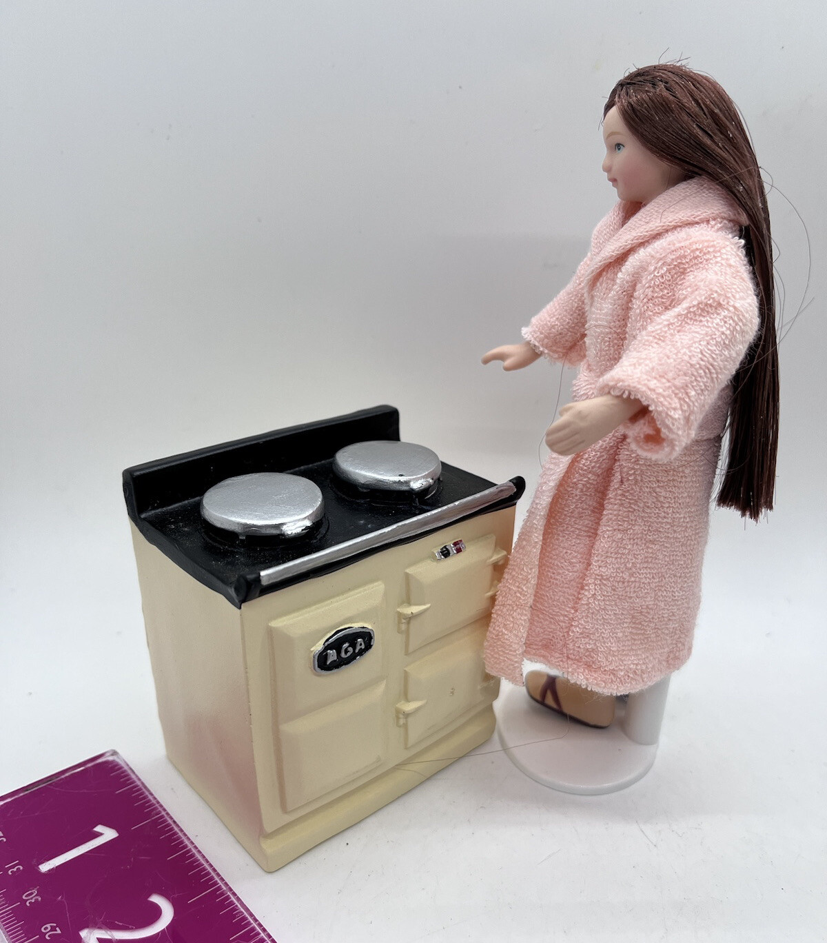 dolls house Kitchen Aga Cooker Oven Range New In Box 1/12th Scale (802