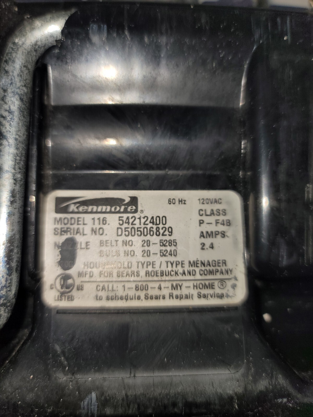 Sears Kenmore Power Mate Canister Vacuum Power Head Model 116 Blue