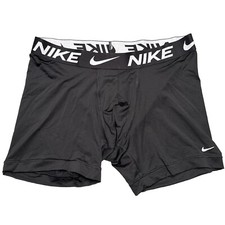 Nike DriFit mens Large microfiber stretch boxer briefs underwear Black