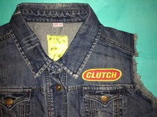 Clutch Girls Denim Cut-off Waistcoat Vest Gilet Jacket Pure Earth Rocker Fury