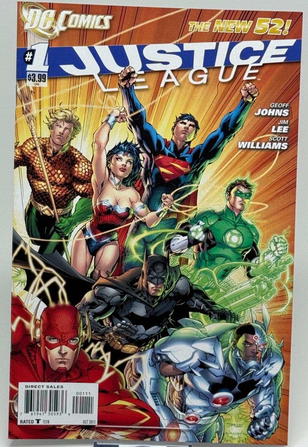 Justice League #1 DC Comics 2011 New 52 Jim Lee Geoff Johns Key Issue 🔥