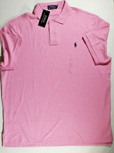 New Polo Ralph Lauren Men's Hampton Pink Short Sleeve RL Polo Shirt Size Lg - Picture 3 of 3