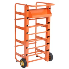 Wire Spool Rack Electrical Cable Caddy Dispenser Cart 11Rods 300lbs Capacity