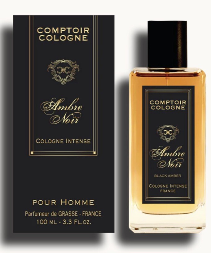 Cologne intense Ambre noir Homme eau de Cologne ambrée boisée 100ml