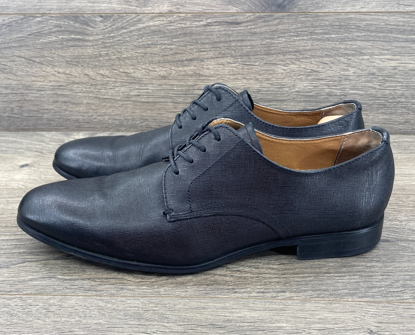 SAOLA Scarpe eleganti Oxford Express ecopelle comode stringate uomo taglia 10 US nere