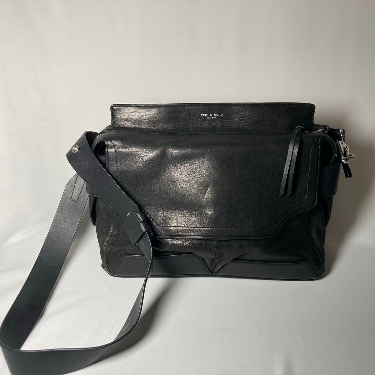 RAG & BONE Pilot Black Leather Satchel Bag | eBay RAG & BONE Pilot Black Leather Satchel Bag | eBay