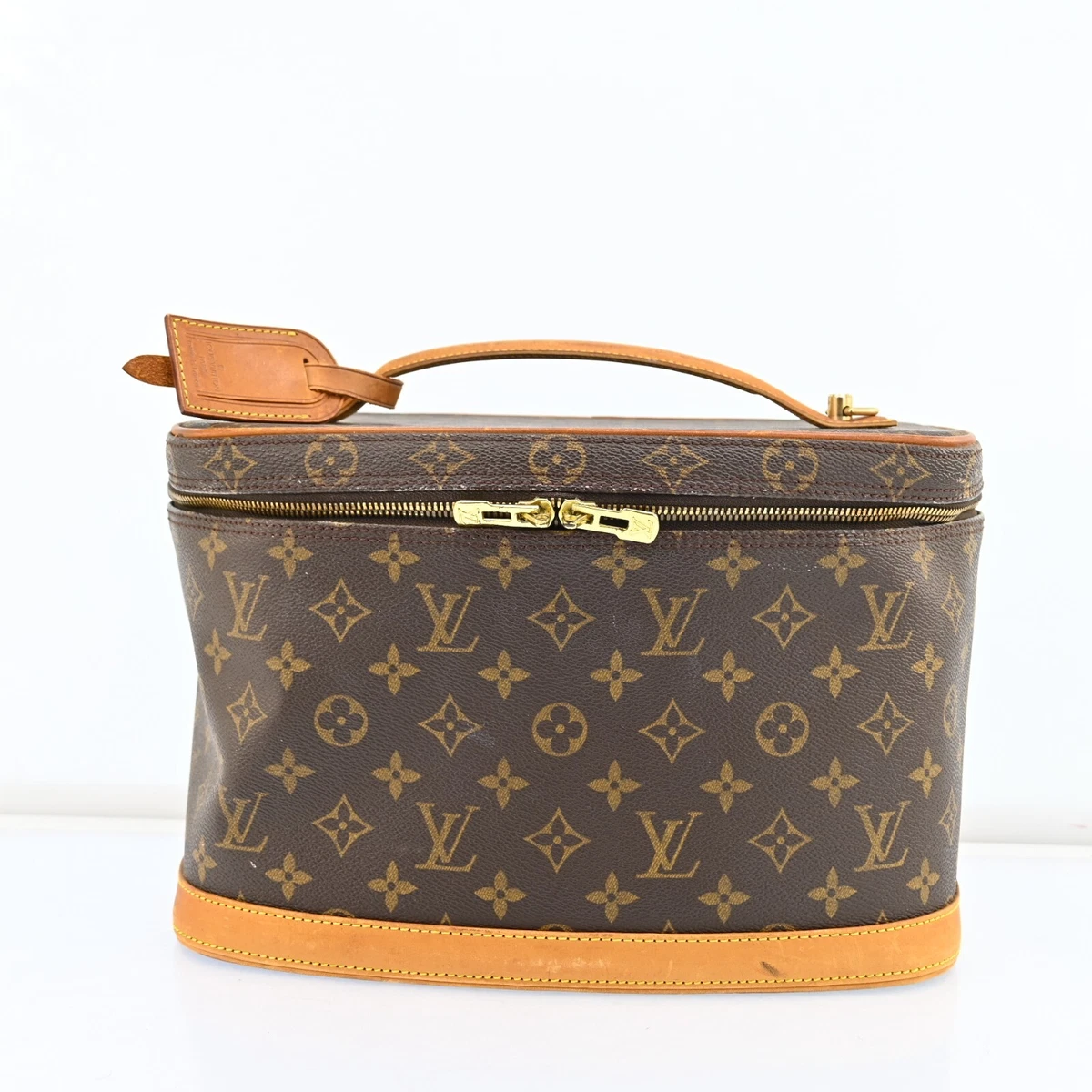 Auth LOUIS VUITTON Monogram Nice Vanity M47280 Cosmetic Bags Brown