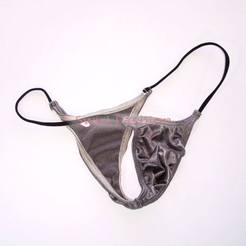 G205Y K205 Mens Micro Bikini String waist shiny satin knit nylon spandex colors - Picture 13 of 22