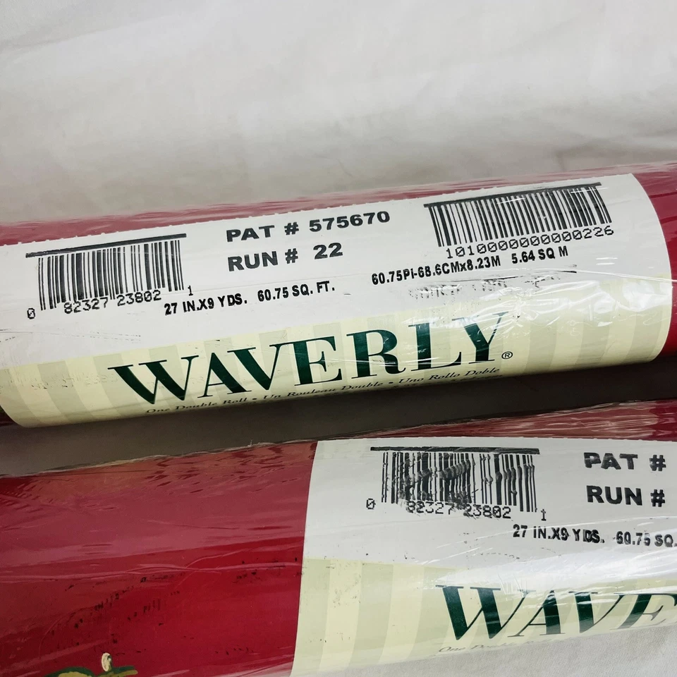 Papel pintado Waverly fruta #575670 de colección lote de 2 rollos 27" x 9 yardas cada uno Foto 4 de 4