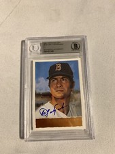 2001 Topps Gallery Carl Yastrzemski Signed Auto BAS BECKETT HOF Card #148