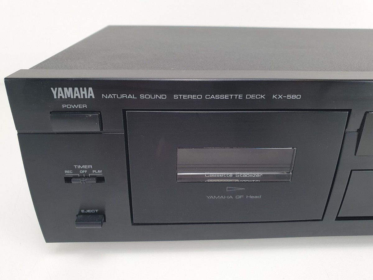 YAMAHA カセットデッキ KX-580 ＋ 新品カセットテープ2本 最高級カセットテープの音質】TDK MA-XG × YAMAHA KX-580