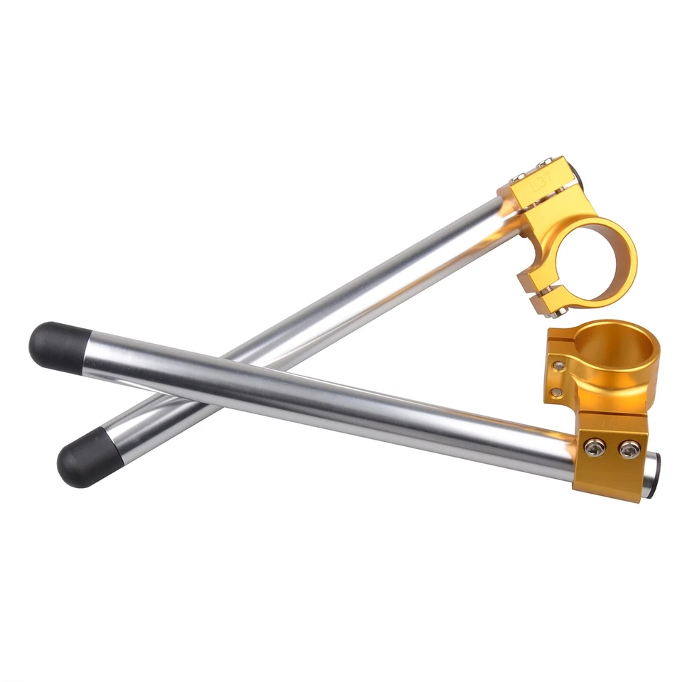 33MM Fork Tube Clip ons Cafe racer For Suzuki GS250 GS300 GS400 GS450 GT250 - Image 2 of 3