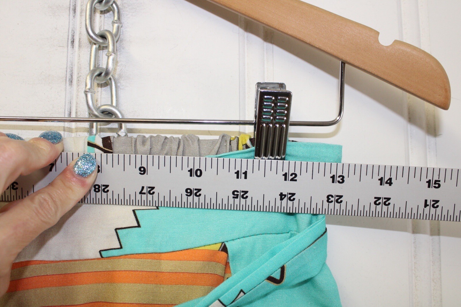 Baci Linen Blend Aztec Patchwork Belted Maxi Skir… - image 7