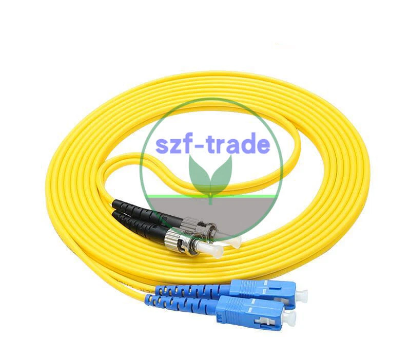 20 M SC to ST Fiber Optic Patch Cord Jumper Cable Single Mode Duplex 9/125 Cable - Photo 1/1