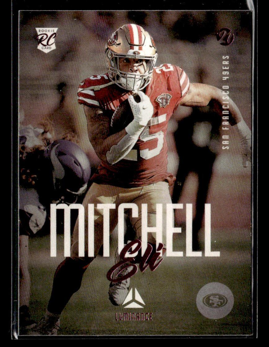 2021 Panini Chronicles #220 Eli Mitchell Luminance Update Rookies Pink card