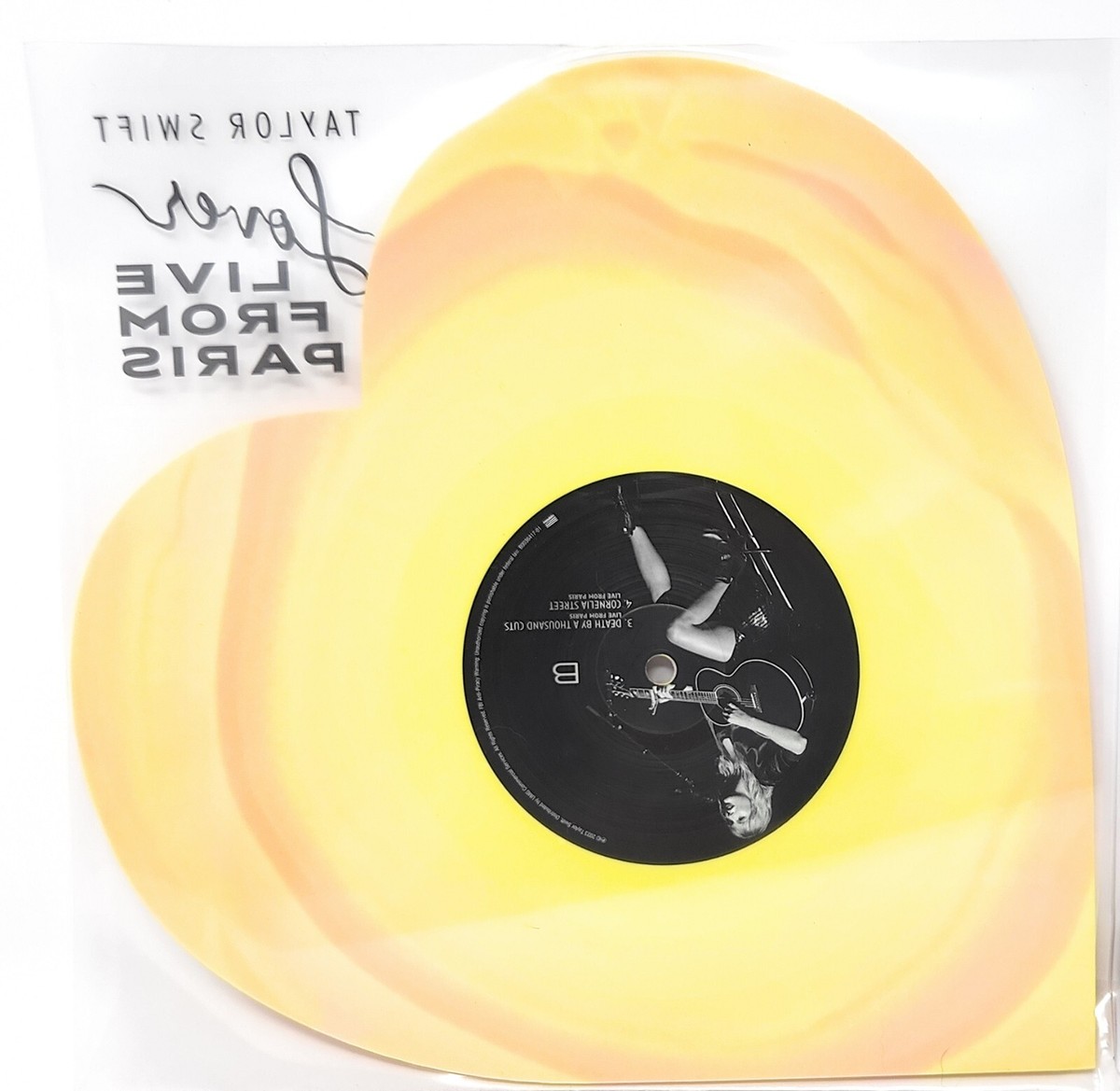 Taylor Lover Live From Paris ハート型レコード Taylor Swift Lover (Live From Paris) Heart Shaped Vinyl