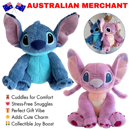 Disney Lilo & Stitch Peluche Juguete Puntada Ángel Peluche Muñeca Regalos 30/45/60cm - Imagen 13 de 24