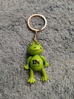 Indiana Green Moveable Arms and Legs Smiling Frog Metal Keychain — photo 1