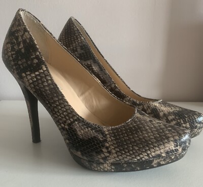 DUNE Snakeskin High Heel Court Shoes Size GREAT CONDITION UK