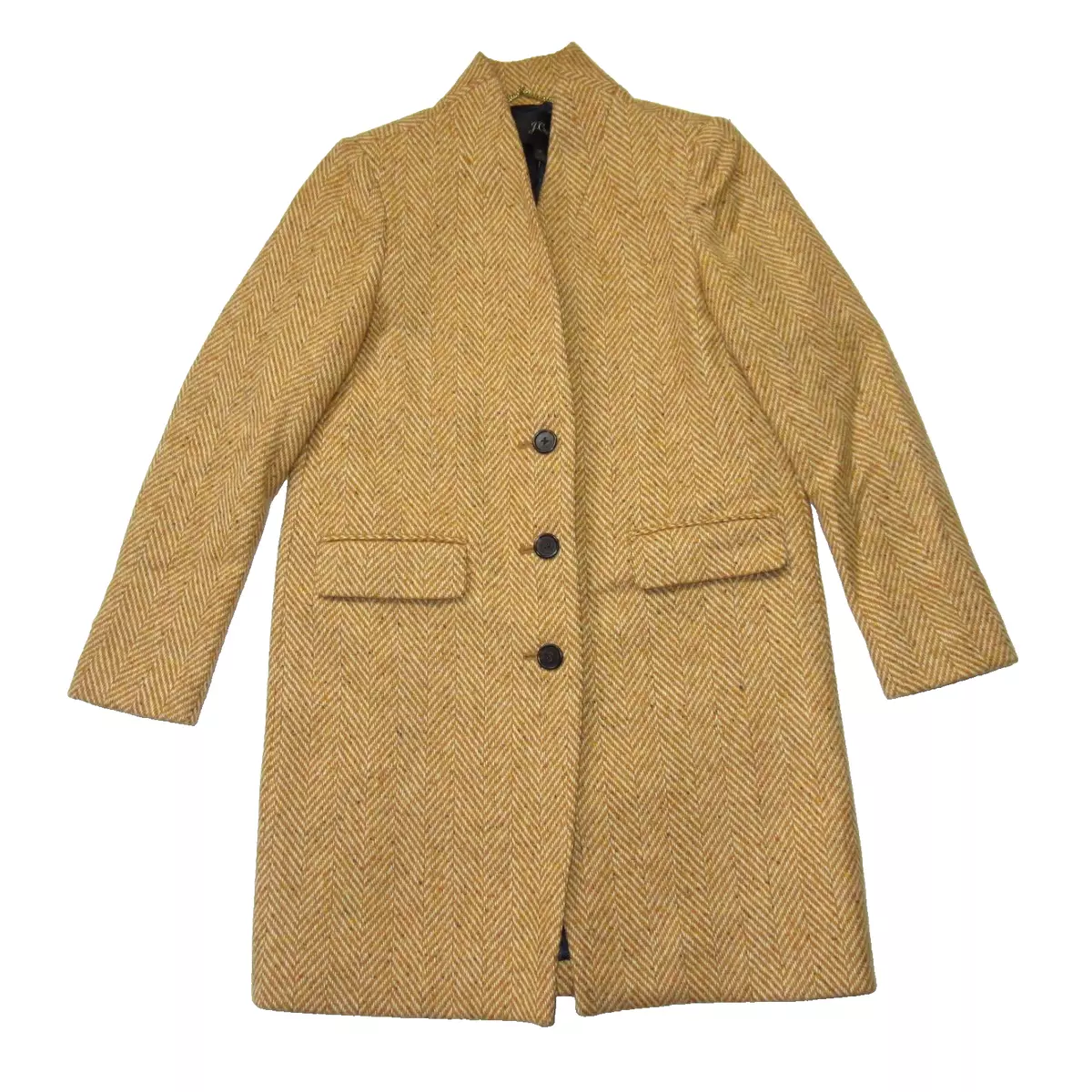 J crew oversized topcoat clearance in english herringbone wool