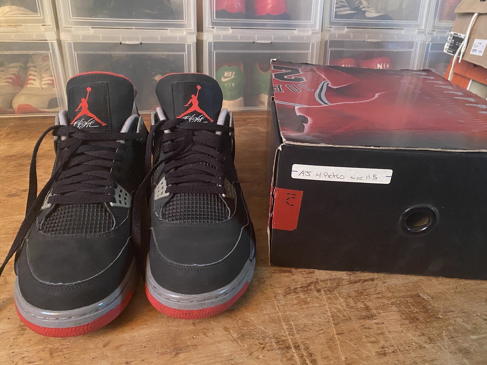 OFF WHITE X NIKE 2008 Nike Air jordan 4 IV BRED DMP PACK 308497 003 III X off White Travis Scott