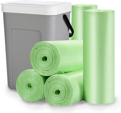 Biodegradable Trash Bags - 13 Gallon Durable Garbage Bag [100 Count], Perfect...