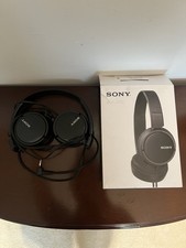 Sony MDR-ZX110 Wired On-Ear Headphones with Foldable Design - Black