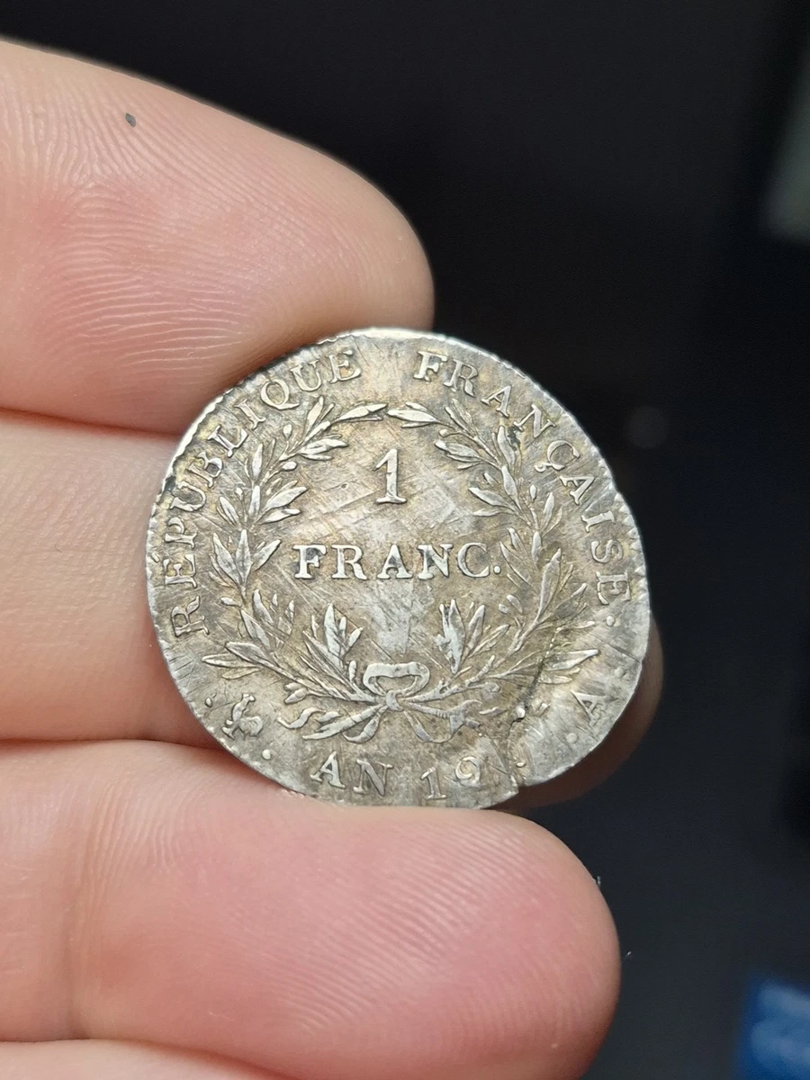 Pièce Hobo Française Sculptée à La Main 1865 – Édition Commémorative Unique En Laiton Plaqué Argent 925