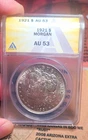 1921 Morgan Silver Dollar $1 Philadelphia ANACS AU53