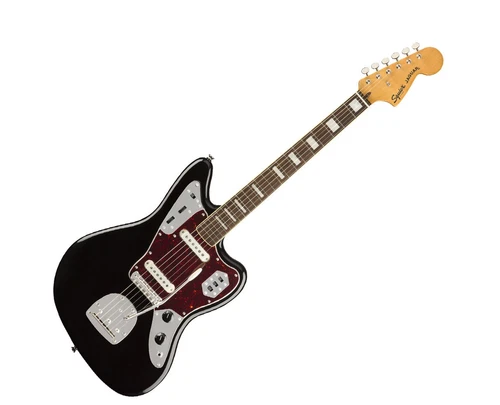 Open Box Squier Classic Vibe '70s Jaguar - Black w/ Laurel FB