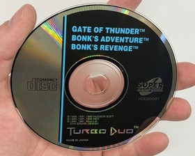 Gate of Thunder Bonks Adventure & Revenge TurboGrafx CD TurboDuo w/ Manuals