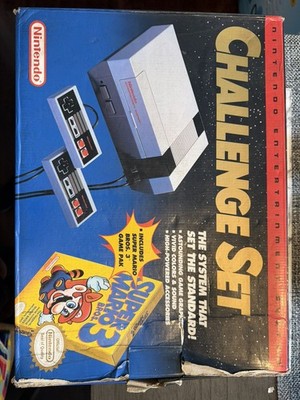 Nintendo NES Challenge Set Console Bundle w/ 2 Controllers & Super Mario Bros 3