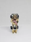 Vintage 1986 Hot Wheels Zombot Racer Car Gold Pink Gun Die Cast Mattel