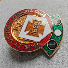 Paisley Victoria Bowling Club - Enamel Pin Badge Bowls Sports UK