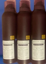3X KRISTIN ESS Overnight Bond Revitalizing Dry Hair Mask 5.5oz Peptide Restore🫶