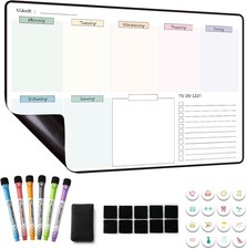 MCCORL Magnetic Weekly Planner Whiteboard for Fridge Calendar, Perfect as Famil