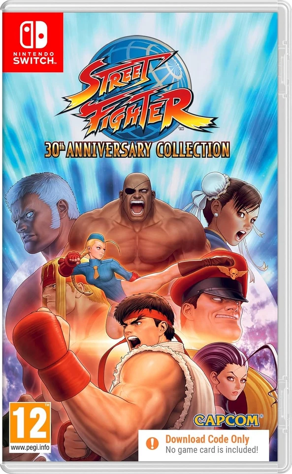 Nintendo Switch Code in der Box Spiel Street Fighter Anniversary Collection NEU