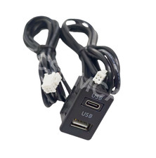 Car Multimedia Head Unit 4 Pin 6 Pin USB+Type-c Dual Port Socket Outlet Panel